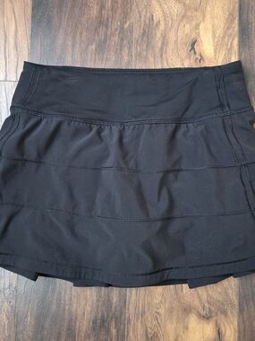 lululemon athletica Black Athletic Skort with Built-In Shorts